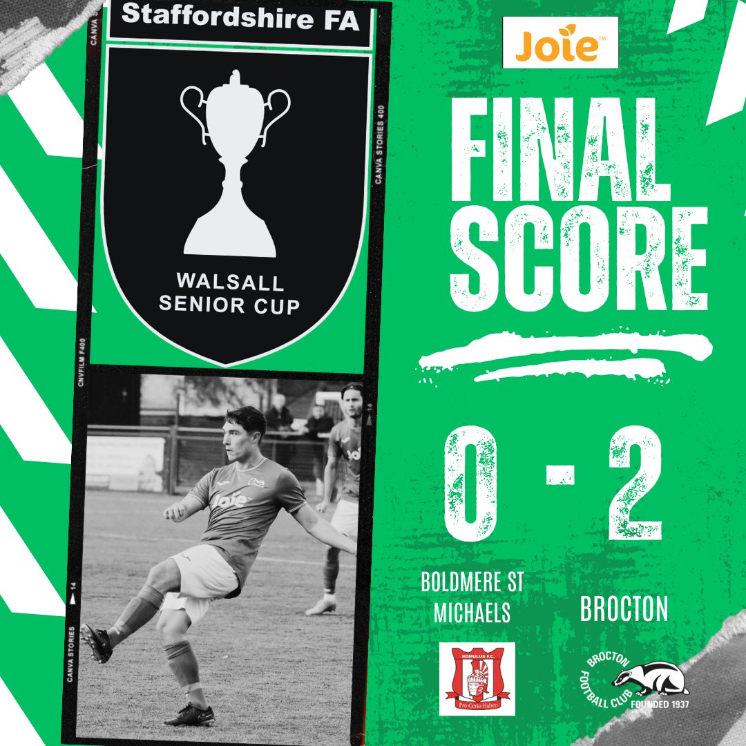 Through the next round of the <a href="/StaffordshireFA/">Staffordshire FA</a> Walsall Senior Cup after a very impressive away performance to higher league opponents!