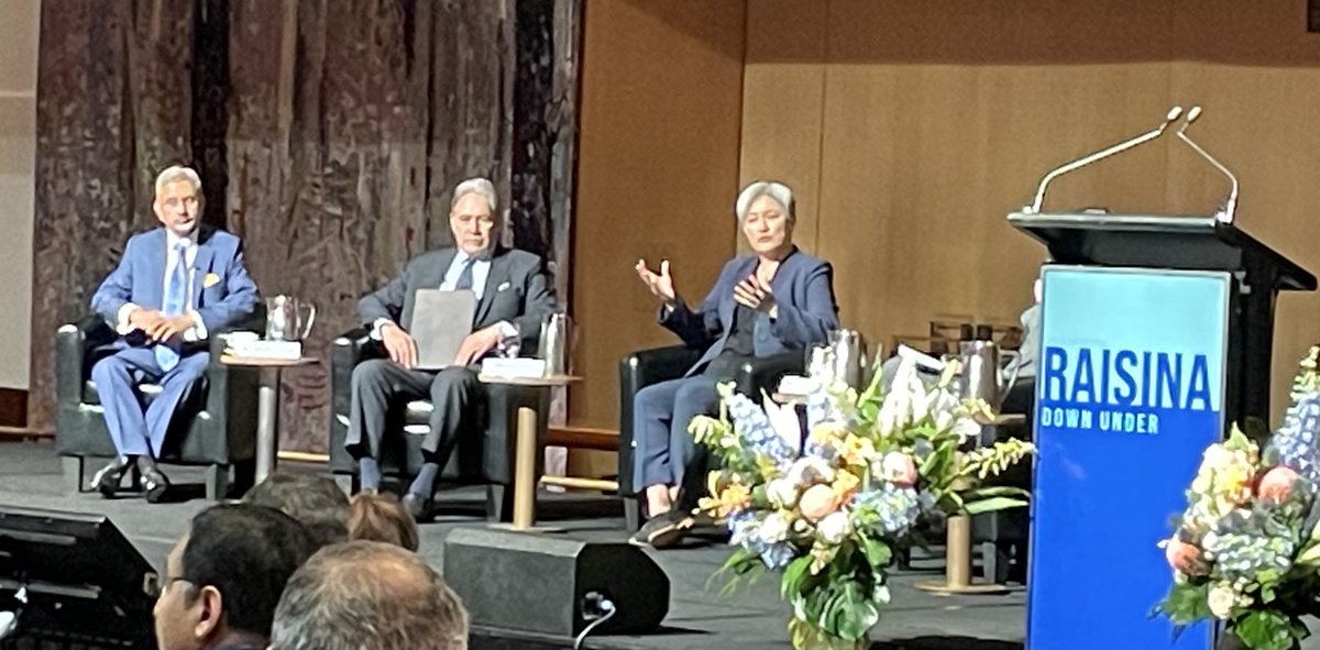 Melissa Conley Tyler (@mconleytyler) on Twitter photo #RaisinaDownUnder2024 apparently the first time the ministers for foreign affairs of 🇦🇺 🇮🇳 🇳🇿 have been on stage together
<a href="/SenatorWong/">Senator Penny Wong</a> gives thoughtful comments on how you bring together the economic and the strategic. Much on my mind following asiapacific4d.com/idea/navigate-… #RaisinaDownUnder2024 apparently the first time the ministers for foreign affairs of 🇦🇺 🇮🇳 🇳🇿 have been on stage together
<a href="/SenatorWong/">Senator Penny Wong</a> gives thoughtful comments on how you bring together the economic and the strategic. Much on my mind following asiapacific4d.com/idea/navigate-…