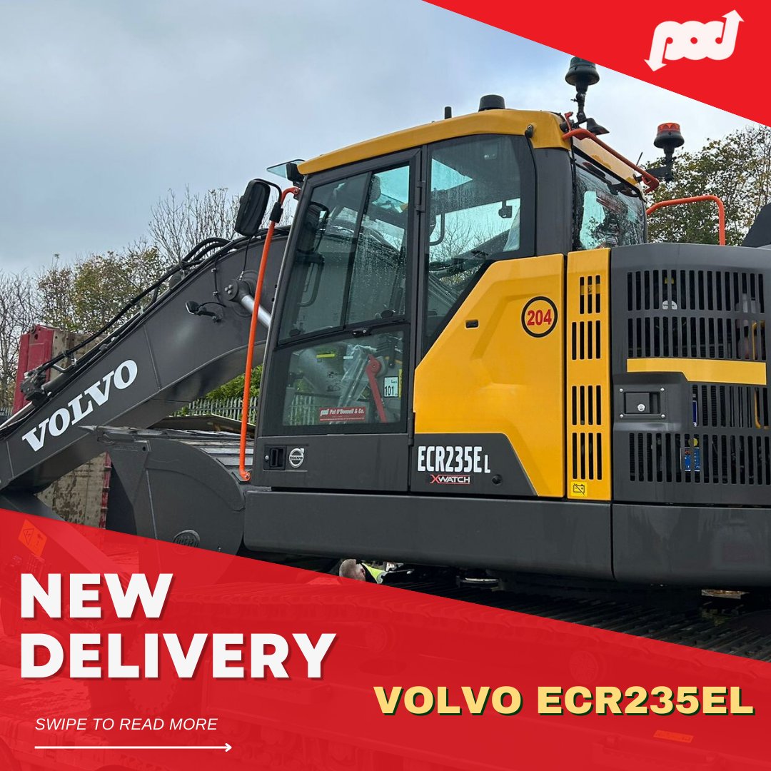 PODMachines's tweet image. Today&apos;s machine of the week is the ECR235EL!

The ECR235EL - The optimized compact offers a short swing radius for operating in confined spaces without compromising on performance. 

Pat O&apos;Donnell &amp;amp; Co.
patodonnell.com

#volvoce #volvoloader #construction #heavymachinery