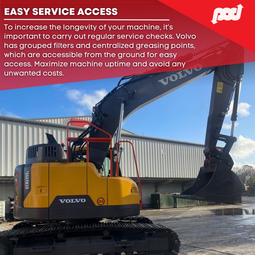 PODMachines's tweet image. Today&apos;s machine of the week is the ECR235EL!

The ECR235EL - The optimized compact offers a short swing radius for operating in confined spaces without compromising on performance. 

Pat O&apos;Donnell &amp;amp; Co.
patodonnell.com

#volvoce #volvoloader #construction #heavymachinery