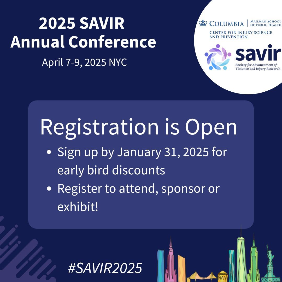 Registration is now open for the #SAVIR2025 Annual Conference in New York, NY from April 7-9, 2025. Sign up by January 31, 2025 for early bird discounts! Share this post to let your colleagues know you're attending. buff.ly/3YBYKGx