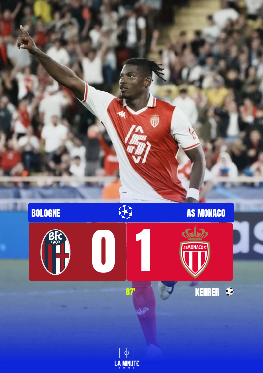 La_Minute_Foot's tweet photo. ⏱️90' +5 : C'est terminé !! Monaco l'emporte en terre italienne au bout du fil. 🤍❤️
#BOLASM https://t.co/Eo2yCPfWoY
