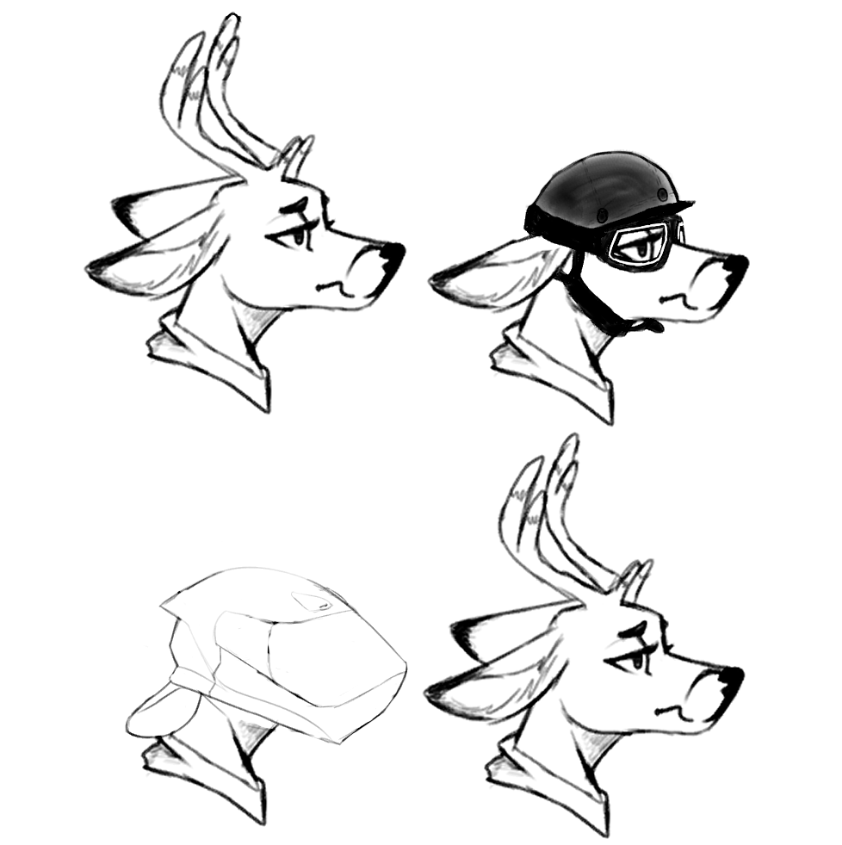 biker boi, can only ride when antlers shed