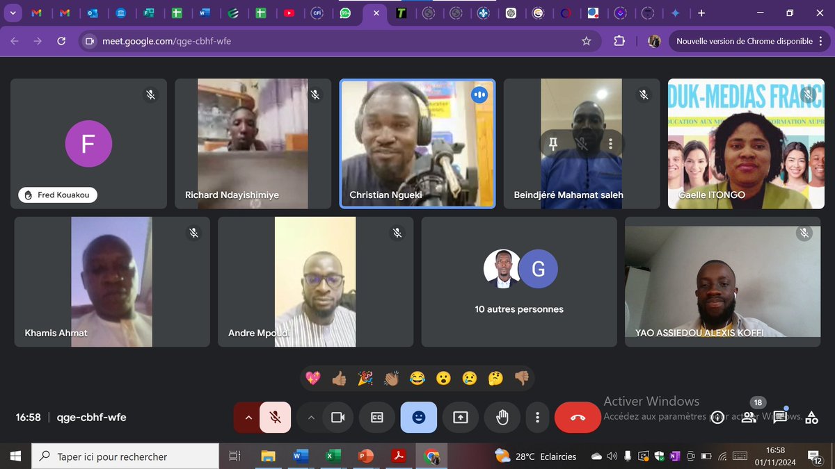 Très ravi d'avoir pris part au Webinaire organisé par Eduk-Média Tchad à l'occasion de la 𝐒𝐞𝐦𝐚𝐢𝐧𝐞 𝐌𝐨𝐧𝐝𝐢𝐚𝐥𝐞 𝐝𝐞 𝐥'É𝐝𝐮𝐜𝐚𝐭𝐢𝐨𝐧 𝐚𝐮𝐱 𝐌é𝐝𝐢𝐚𝐬 𝐞𝐭 à 𝐥'𝐈𝐧𝐟𝐨𝐫𝐦𝐚𝐭𝐢𝐨𝐧 (𝐄𝐌𝐈) 𝟐𝟎𝟐𝟒, aux côtés d'éminents experts et spécialistes de l'EMI.