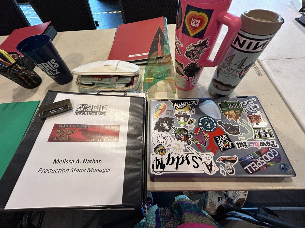 MelissaANathan's tweet image. No rest for the weary! First rehearsal for The Murder of  Roger Ackroyd at Florida Rep!

#stagemanagerlife 
#ackroydmurder
#floridarep