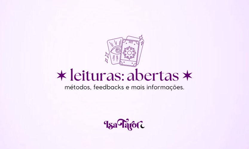 iisatarot's tweet photo. ୨୧ leituras abertas.

— como funciona, pagamentos, métodos de leitura, feedbacks e mais. segue o fio; https://t.co/E7SaXa0BX0