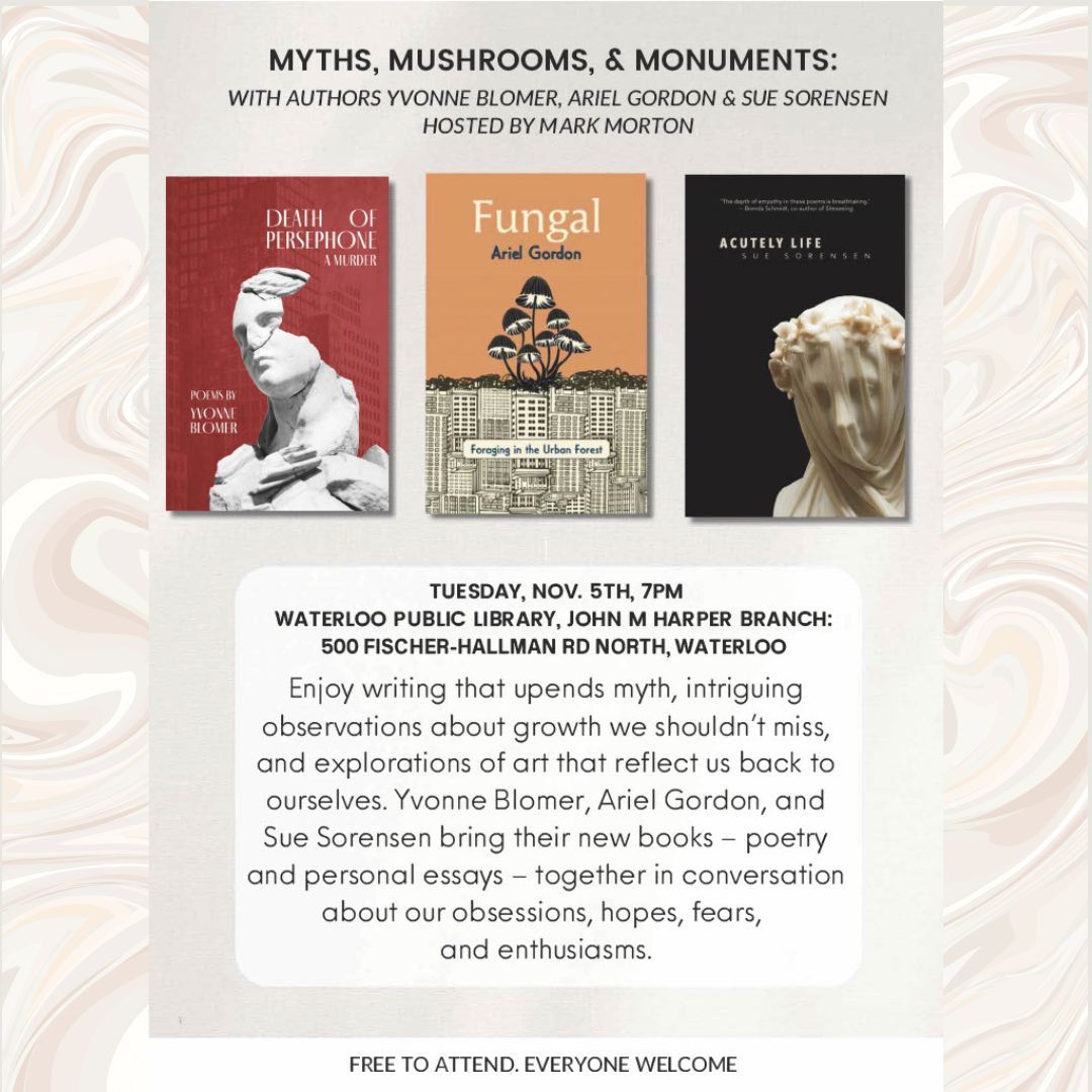 At Bay Press (@atbaypress) on Twitter photo Join poets Sue Sorensen, <a href="/JaneDayReader/">Ariel Gordon</a> and Yvonne Blomer at <a href="/WaterlooLibrary/">Waterloo Public Library</a> - John M. Harper Branch at 7p.m. tonight for a night of discussion around the beauty of life, obsessions, hopes and fears
#poetryreading #booktour #canadianpoets #canadianpoetry #canlit #atbaypress Join poets Sue Sorensen, <a href="/JaneDayReader/">Ariel Gordon</a> and Yvonne Blomer at <a href="/WaterlooLibrary/">Waterloo Public Library</a> - John M. Harper Branch at 7p.m. tonight for a night of discussion around the beauty of life, obsessions, hopes and fears
#poetryreading #booktour #canadianpoets #canadianpoetry #canlit #atbaypress