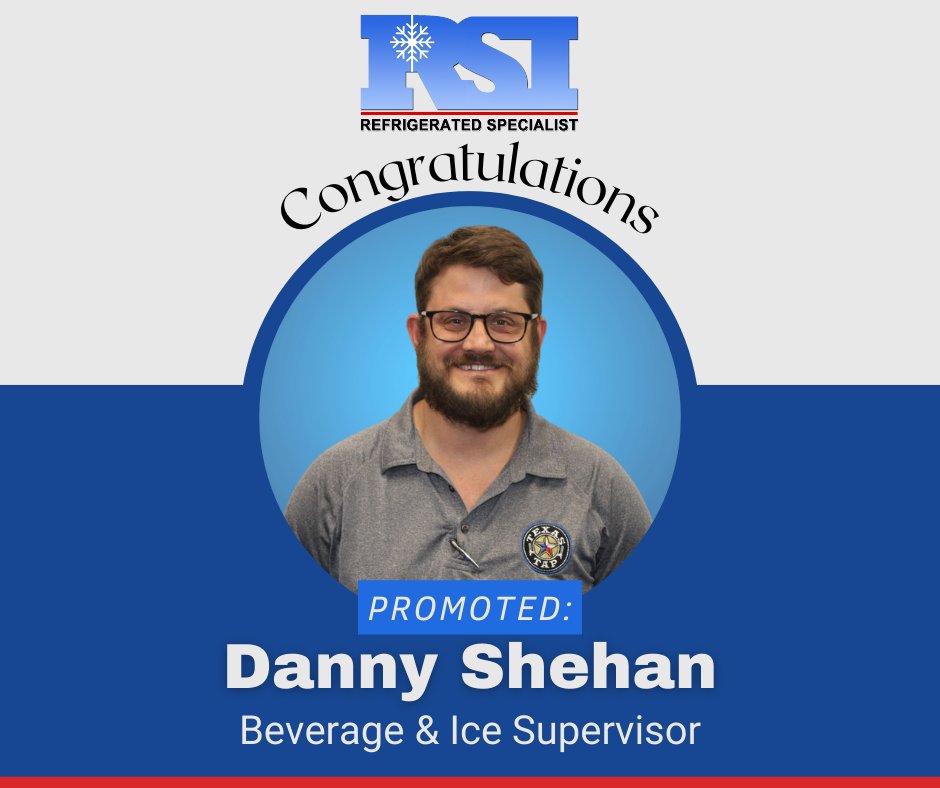 rsidfw's tweet image. We are excited to announce that Danny Shehan has been promoted to Beverage and Ice Supervisor!