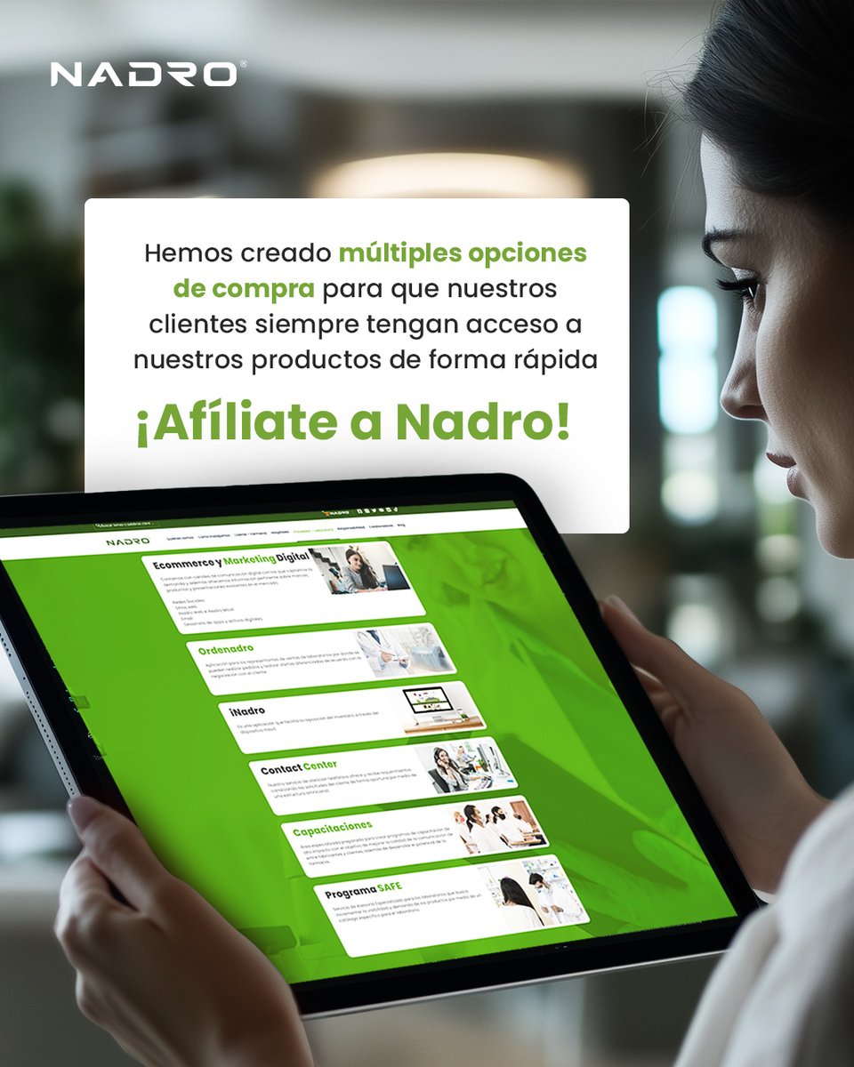 Atender las necesidades de TU farmacia es nuestra prioridad. Conoce más de nosotros en: nadro.mx.