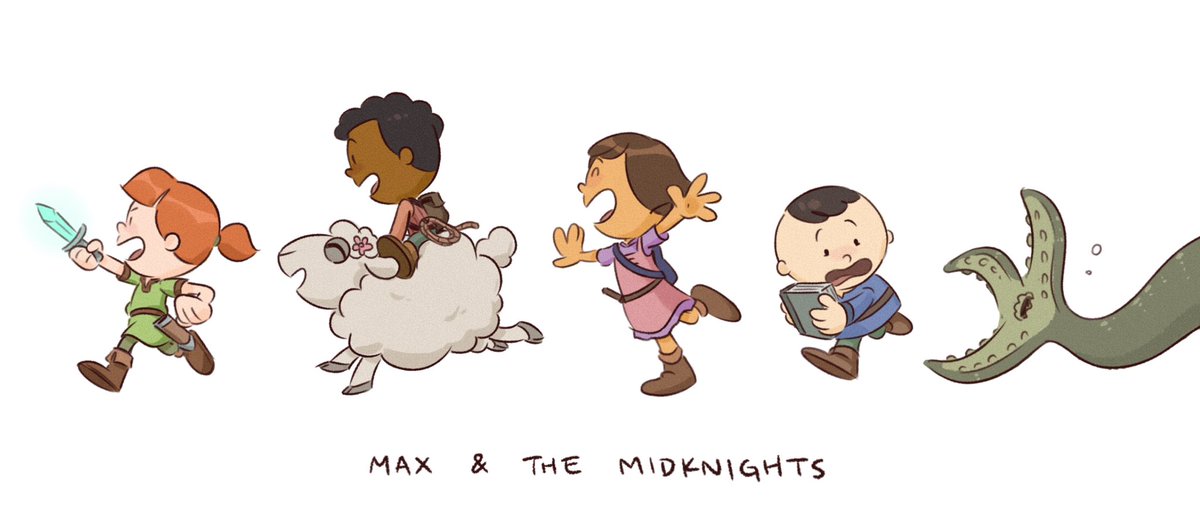 Huzzah! Max &amp; the Midknights has finally premiered! It’s been a challenging two years since I started storyboarding on this show, and I’m so excited for it to finally be out in the world. So proud of the whole crew for all the hard work they put into this show! 💚