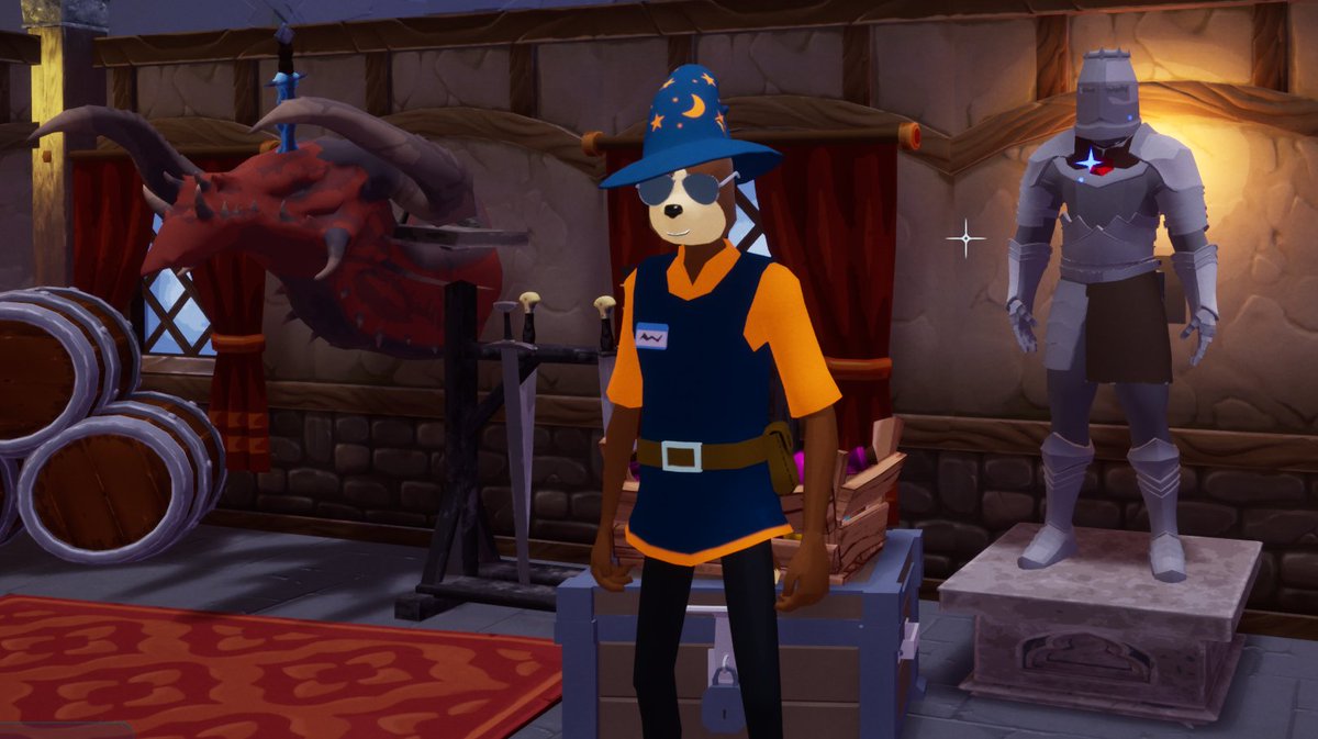 Why yes, you CAN play as a wolf-folk with aviators in Retail Mage. 🐺😎