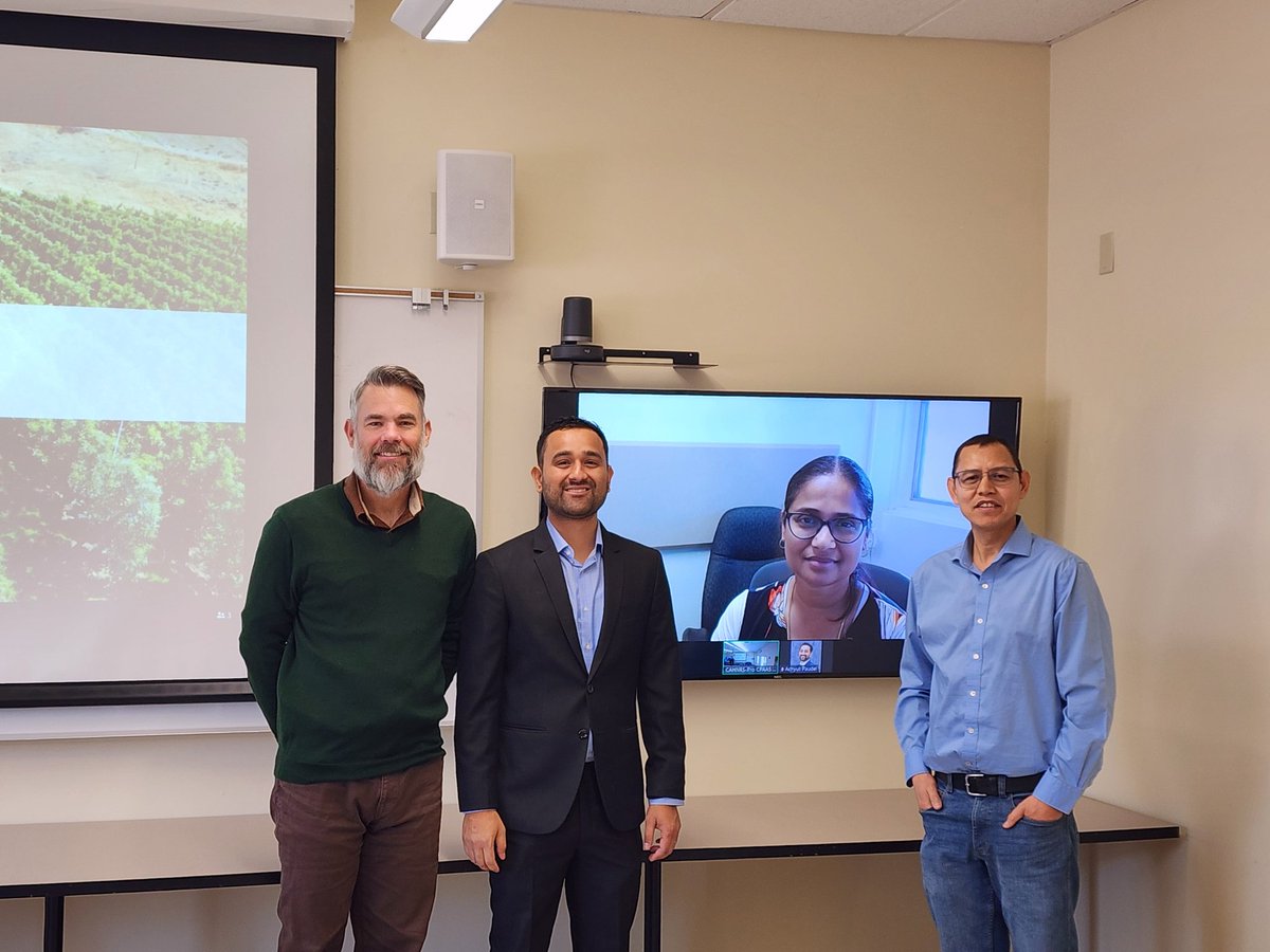 Many congratulations to Dr. Achyut Paudel  on your successful PhD defense. Best wishes for future endeavors.. #AgRobotics at <a href="/WazzuCpaas/">WSU CPAAS</a>