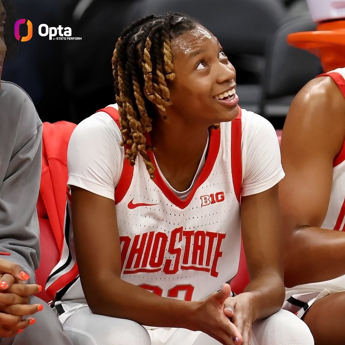 OptaSTATS (@optastats) on Twitter photo 30+ points
5+ rebounds
5+ assists
5+ steals
2+ blocks
80/60/100 shooting splits (FG/3P/FT)
Only one NBA, WNBA or Division I men's or women's player in last 25 years has put up the above numbers in any game. That player was <a href="/OhioStateWBB/">Ohio State Womenโs Basketball</a>'s Jaloni Cambridge tonight - in her debut. 30+ points
5+ rebounds
5+ assists
5+ steals
2+ blocks
80/60/100 shooting splits (FG/3P/FT)
Only one NBA, WNBA or Division I men's or women's player in last 25 years has put up the above numbers in any game. That player was <a href="/OhioStateWBB/">Ohio State Womenโs Basketball</a>'s Jaloni Cambridge tonight - in her debut.