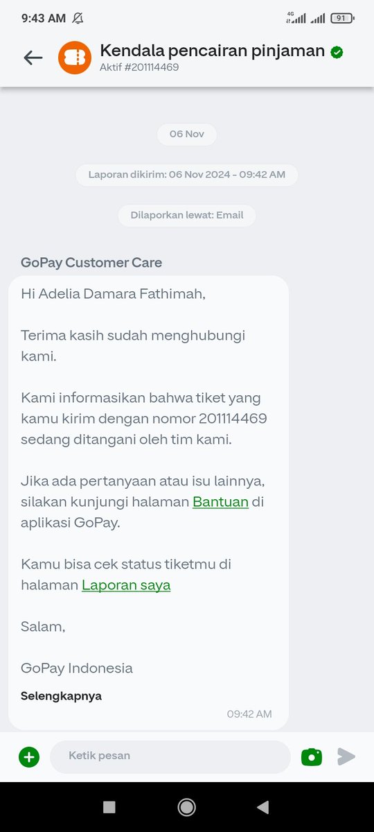 31O35's tweet photo. @gopayindonesia jelas jelas di email kendala upgrade gopay plus.. https://t.co/NpyCX4DE8W