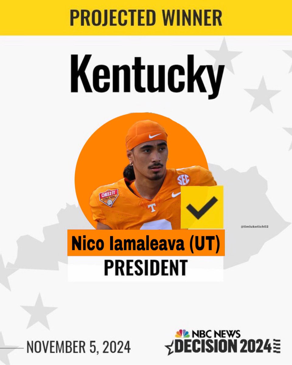 TriStar_Vols's tweet photo. 🚨BREAKING: Nico Iamaleava wins Kentucky!! https://t.co/VU13h0gREY