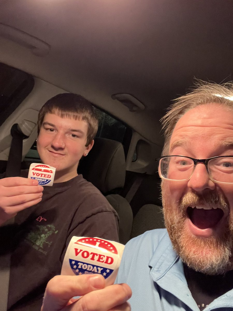 The fact that this is my son’s first election that he voted in and he is googling election results is the reason I love this country…whatever the results! #Election2024