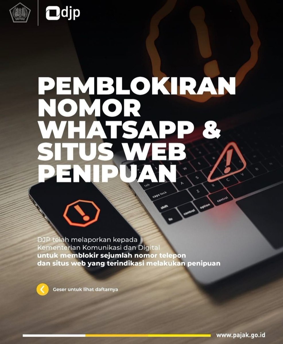 sj_jps's tweet photo. @kring_pajak @DitjenPajakRI  min kalian kan ngumpulin 73% APBN masa tindakan gini cuman diblokir, ditangkap dong, punya duit banyak cuman blokir ya, tukang bakso aj bisa blokir min. Bikin malu... https://t.co/8SOLCicuxH
