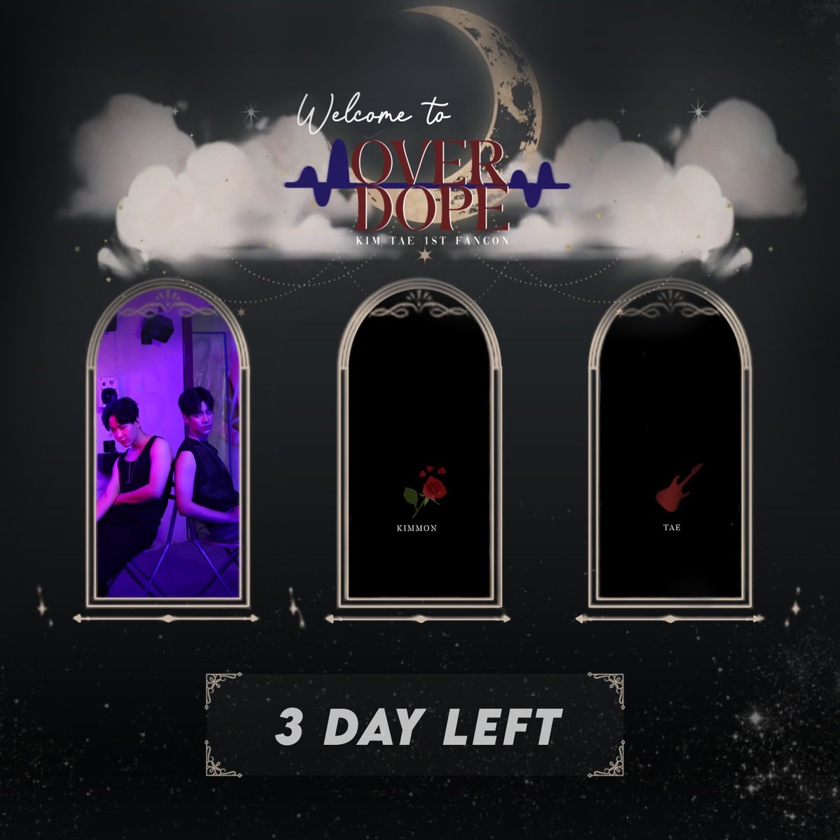 ⋉·˚ ༘ Countdown  3 days left ˚ ༘ ⋊
#KIMTAE_OVERDOPE 
#ขุณขิมมอญ
#TaeDarvid