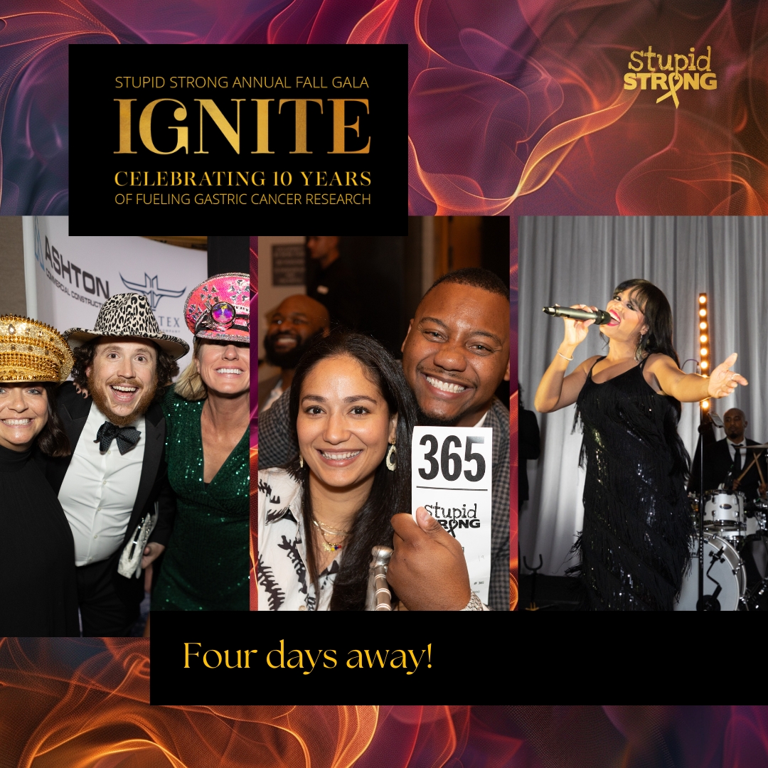 Our annual gala is just FOUR DAYS AWAY! 🧯🌟 You won't want to miss this event of a lifetime! Get your tickets now at stupidstrong.org/gala.