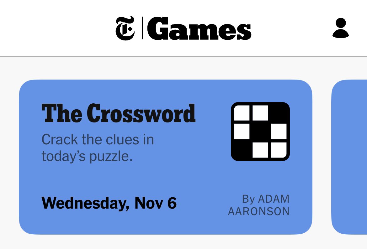 aaaronson's tweet photo. Well, I made a crossword #NYTXW https://t.co/bW1ohfPq2T