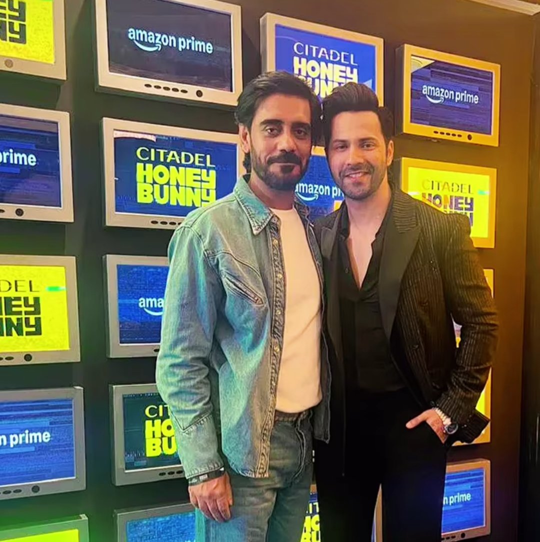 LoyalVarunFan's tweet image. #VarunDhawan &amp;amp; #SaurabhSachdeva at the screening of #CitadelHoneyBunny