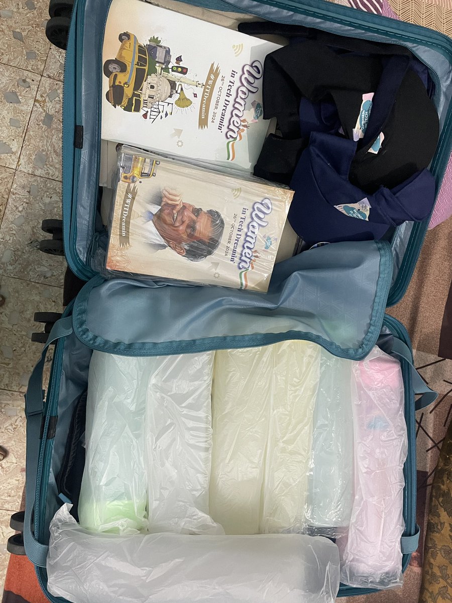 Off to <a href="/dubaidreamin/">Dubai Dreamin'</a> with a bag FULL of SWAGS 😍

Don’t forget to join my session or interact with me to get your hands on this Limited Edition <a href="/witdreamin/">Women In Tech Dreamin'</a> swags 😍

#TrailblazerCommunity