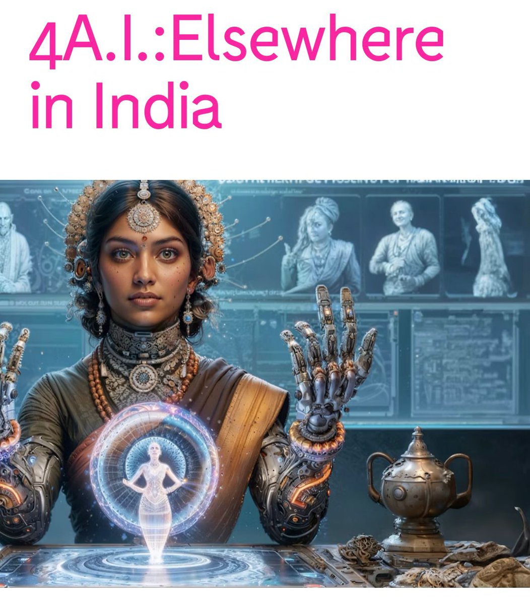 ICCR_Australia's tweet image. Director SVCC officially opened the 4 A.I. ‘Elsewhere in India’ exhibition at the 4A Centre for Contemporary Asian Art. The exhibition is AI, digital art, cultural practices and more! A dynamic exploration of cultural heritage reframed through a DesiFuturist lens. 

@HCICanberra