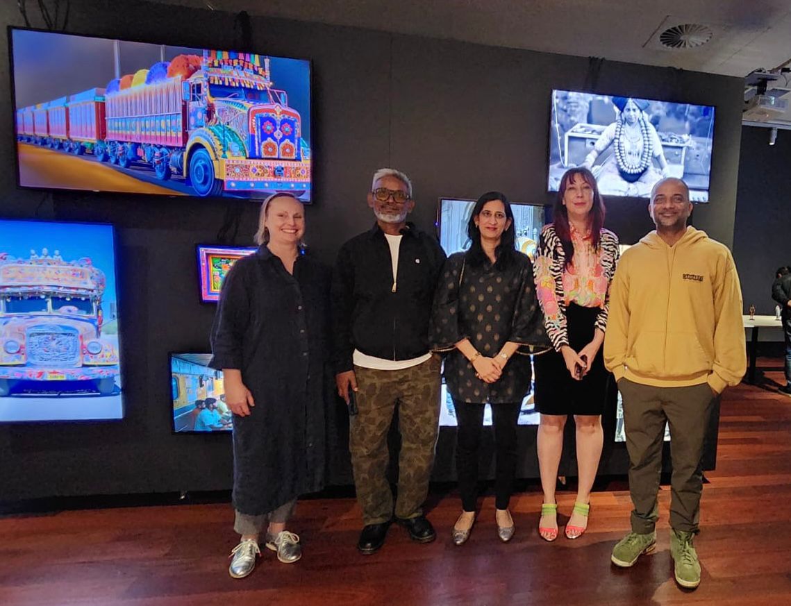 ICCR_Australia's tweet image. Director SVCC officially opened the 4 A.I. ‘Elsewhere in India’ exhibition at the 4A Centre for Contemporary Asian Art. The exhibition is AI, digital art, cultural practices and more! A dynamic exploration of cultural heritage reframed through a DesiFuturist lens. 

@HCICanberra