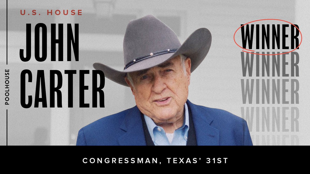 Texas’ 31st has spoken—@judgejohncarter is heading back to Congress! 🙌 Here’s to more leadership, more dedication, and more wins for the Lone Star State! We’re proud to be part of the team! #Texas
