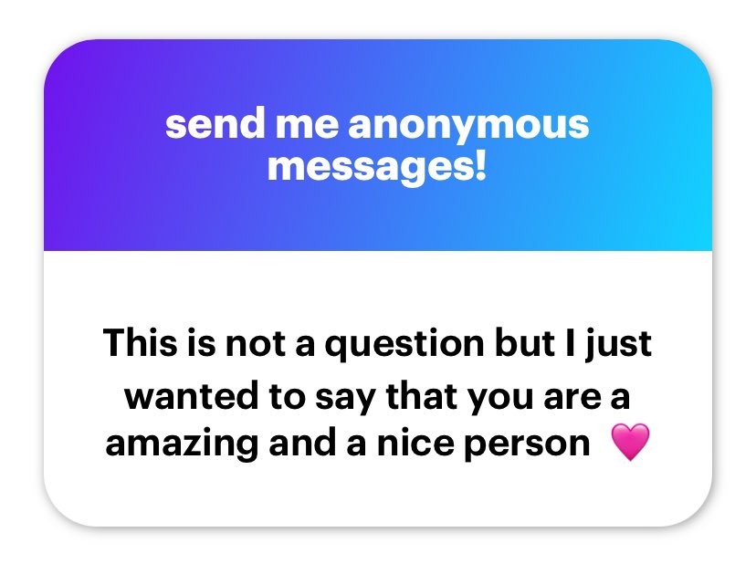 I’m actually a mean bitch but thank you 💗💗💗