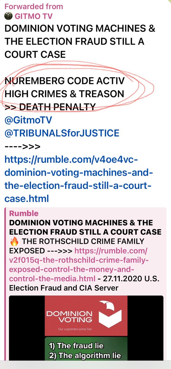MAGAawe's tweet photo. OK #Cheaters
Here's a message for you!!!
#Election2024
#GitmoTV https://t.co/gh22VZmqiN