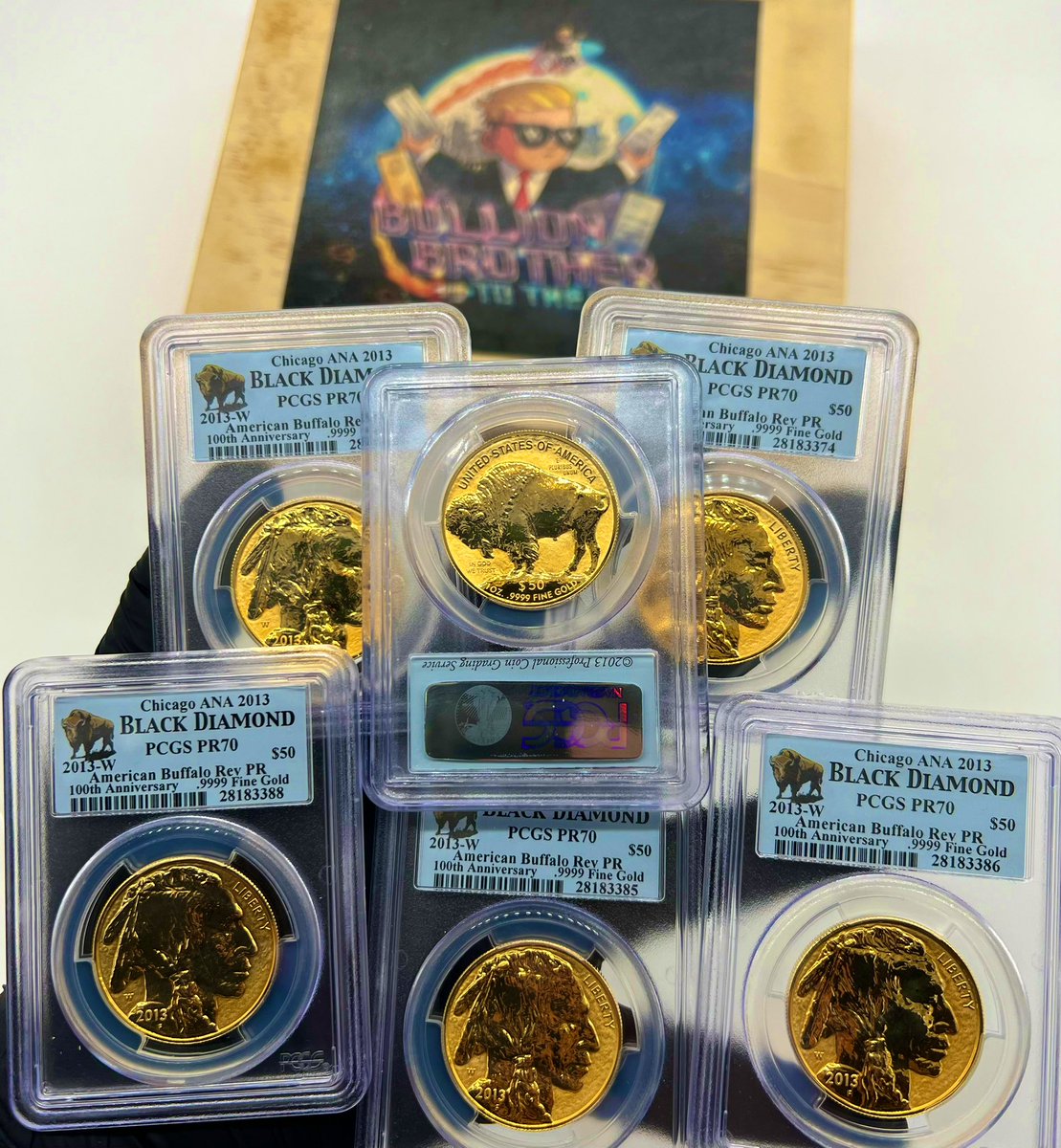 BullionBrother's tweet image. It doesn’t get much better than a herd of RPs 🦬🦬🦬🦬!
#reverseproof #goldbuffalo