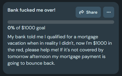 Please #help me! I'm $1000 in the red because my bank fucked me over!
#donations #emergency #funding
ko-fi.com/sterlingthorne