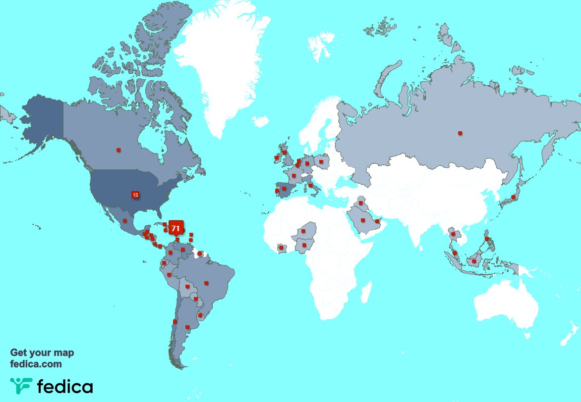 Tengo 2 nuevos seguidores, desde Estados Unidos 🇺🇸, y más durante la última semana fedica.com/!Diogeneshd