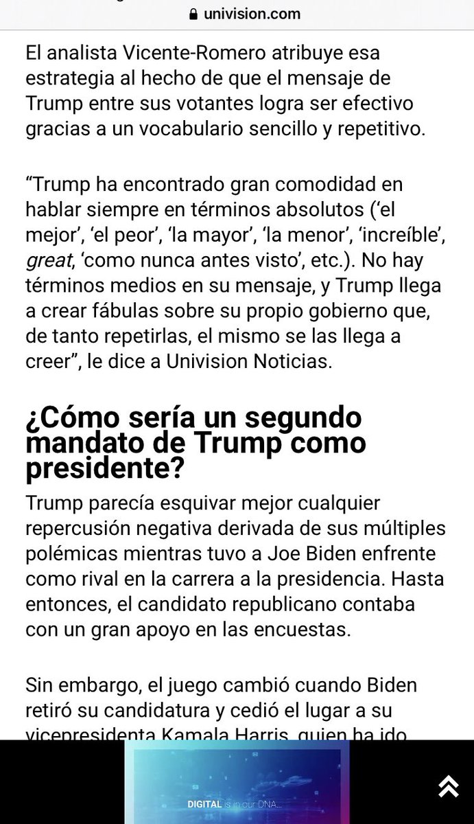 Aquí mi respuesta en <a href="/Univision/">Univision</a>👇🏽

Día de las elecciones en #EEUU y muchos me preguntan: ¿cómo es posible que Donald Trump conserve un fuerte apoyo a pesar de las controversias?

 ¿Cuál es el secreto detrás de su popularidad? 

#Elecciones2024 #Trump 

🚀 univision.com/noticias/elecc…
