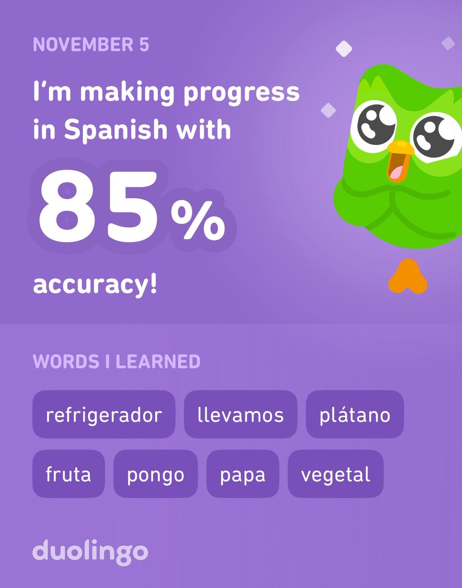 selavida_'s tweet photo. I’m learning Spanish on Duolingo! It’s free, fun, and effective. https://t.co/uQxdmsw6uQ