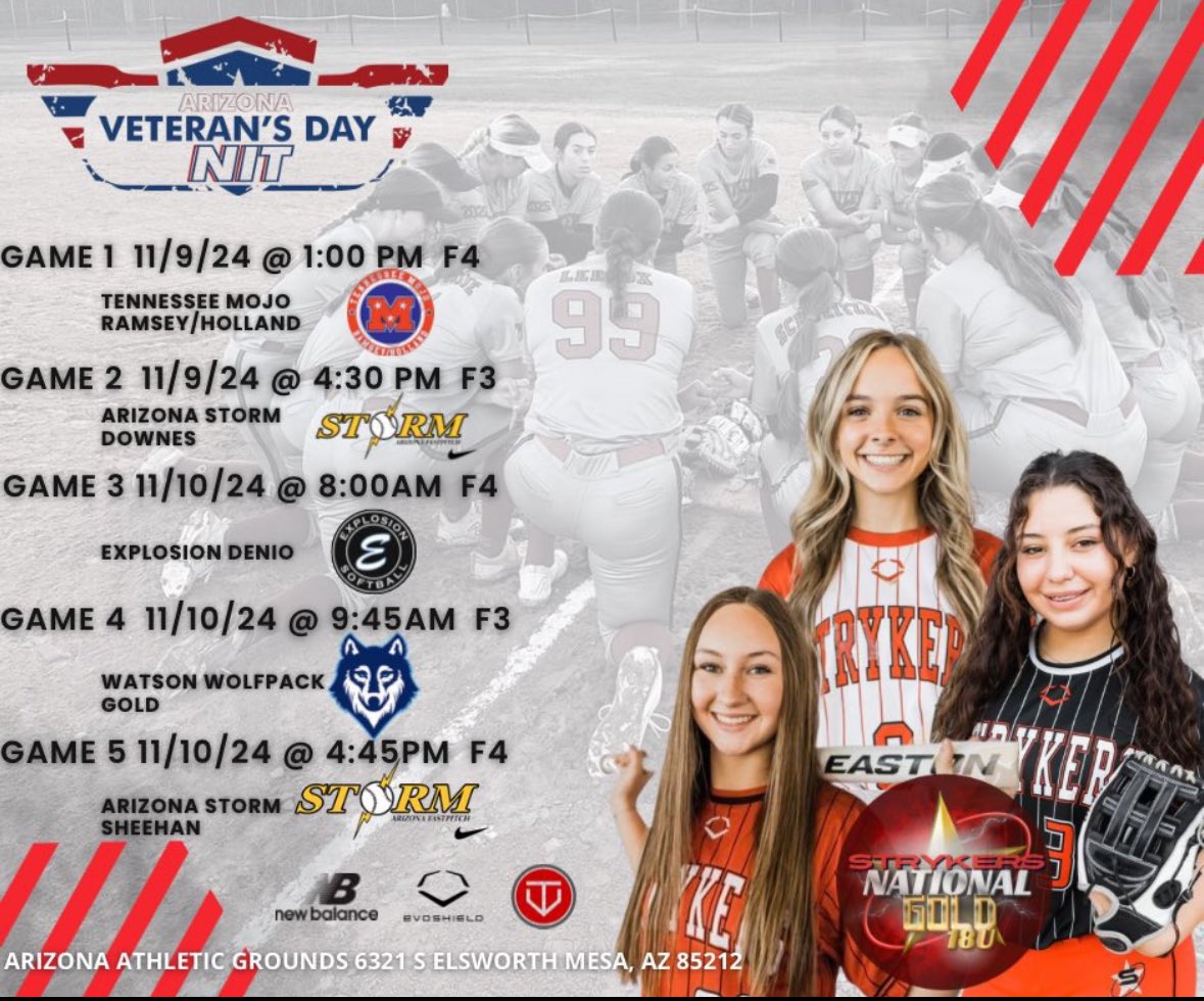 So excited to get on the field in Arizona this weekend with my team!!!!! <a href="/NationalEsparza/">Strykers National Esparza 🚂</a> <a href="/StrykersNation/">StrykersFastpitchOrg</a> <a href="/NSUDemonsSB/">NSU Demons Softball</a> <a href="/AppStateSB/">App State Softball</a>