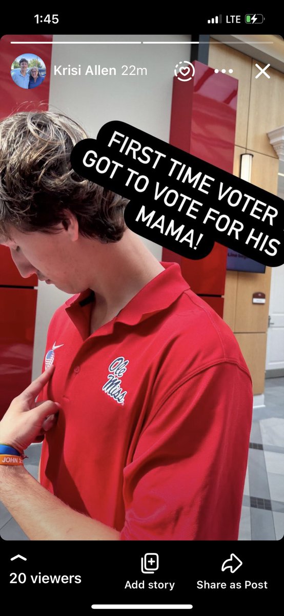 krisiallen's tweet photo. My pride and joy. How fun that on his first voting experience he gets to vote for his mom?! My heart is full! #firsttimevoter #creatinghisfuture #hegivesmehope https://t.co/oNfcQfJU8P
