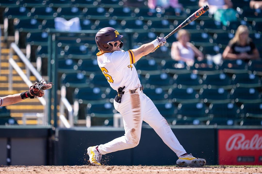 D1Baseball (@d1baseball) on Twitter photo After missing the 2023 season due to a torn ACL, <a href="/JFitz03_/">Josh Fitzgerald</a> enjoyed a breakout 2024, slashing .360/.467/.632, with all three of those percentages leading <a href="/GopherBaseball/">Minnesota Baseball</a>.
He'll be even more crucial to the Gophers in 2025.
<a href="/KinaTraxInc/">KinaTrax</a> Fall Report ๐ buff.ly/4feGQRh After missing the 2023 season due to a torn ACL, <a href="/JFitz03_/">Josh Fitzgerald</a> enjoyed a breakout 2024, slashing .360/.467/.632, with all three of those percentages leading <a href="/GopherBaseball/">Minnesota Baseball</a>.
He'll be even more crucial to the Gophers in 2025.
<a href="/KinaTraxInc/">KinaTrax</a> Fall Report ๐ buff.ly/4feGQRh