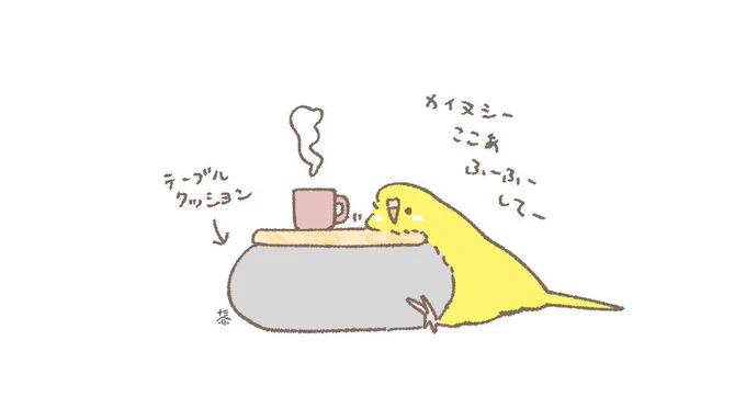 おはようございます☀️
あったかいものが飲みたくなってきた11月6日(水)の朝です☕️
ココア飲みたいねー
#セキセイインコ 