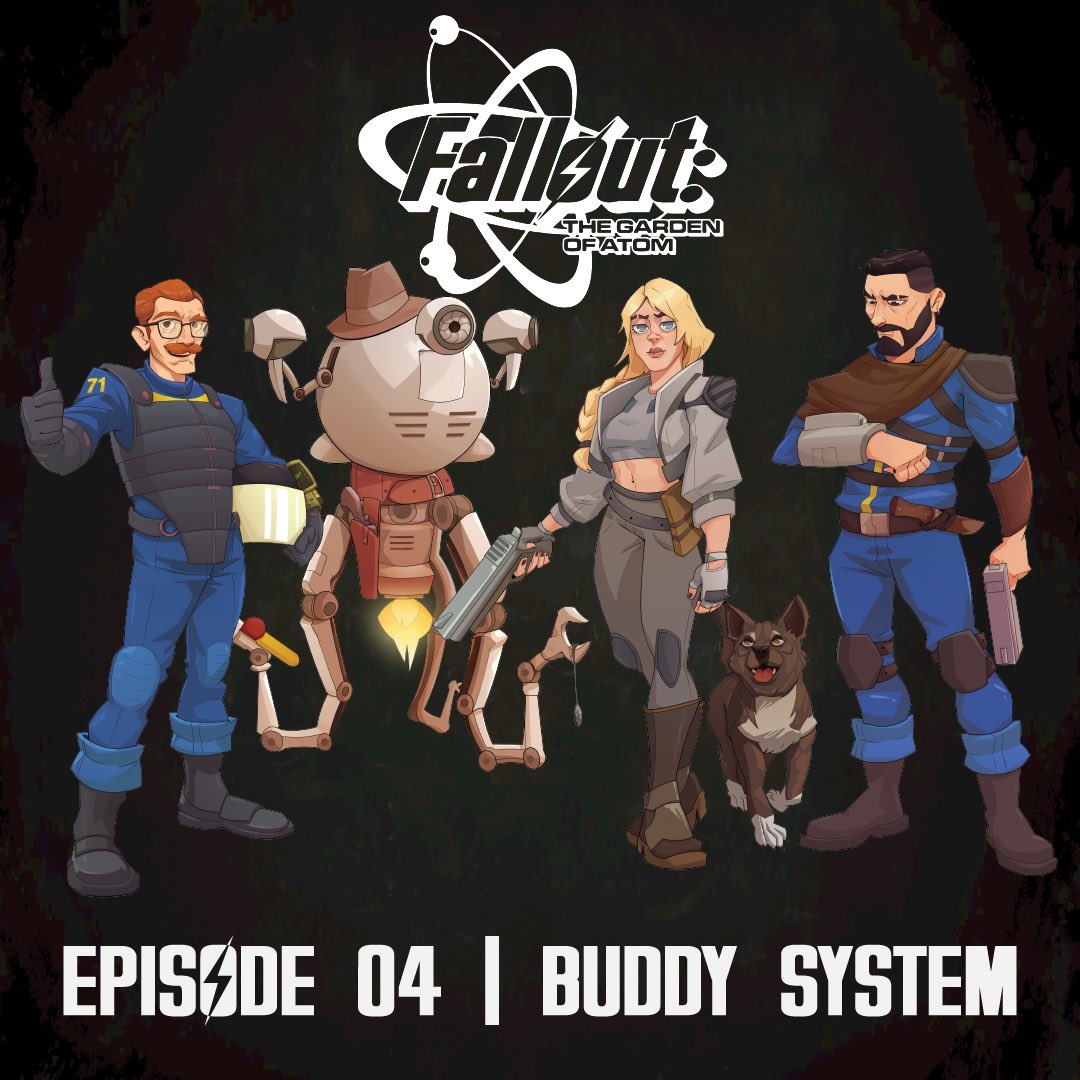 Premiering in less than an hour…Episode 04 of Fallout: The Garden of Atom ☢️ Go escape for a bit. 7pm EST / 4pm PST 

Powered by <a href="/Modiphius/">Modiphius</a> 2d20 Fallout TTRPG System 🎲

youtu.be/V9HEQBxQGds?fe…

#ttrpgcommunity #fallout