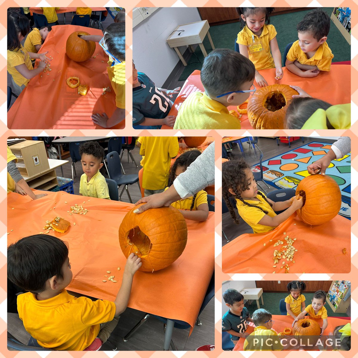 Vanessa De La Peña (@vdelapena_ctes) on Twitter photo We have been learning all about all the parts of a pumpkin and their life cycle. Today we got to use our 5 senses to explore the inside 🎃#PreKRocks #CTEBrighterTogether 💎 <a href="/Menchaca_CTES/">Ms. Menchaca</a> <a href="/ARomero_CTES/">Adriana Romero</a> We have been learning all about all the parts of a pumpkin and their life cycle. Today we got to use our 5 senses to explore the inside 🎃#PreKRocks #CTEBrighterTogether 💎 <a href="/Menchaca_CTES/">Ms. Menchaca</a> <a href="/ARomero_CTES/">Adriana Romero</a>