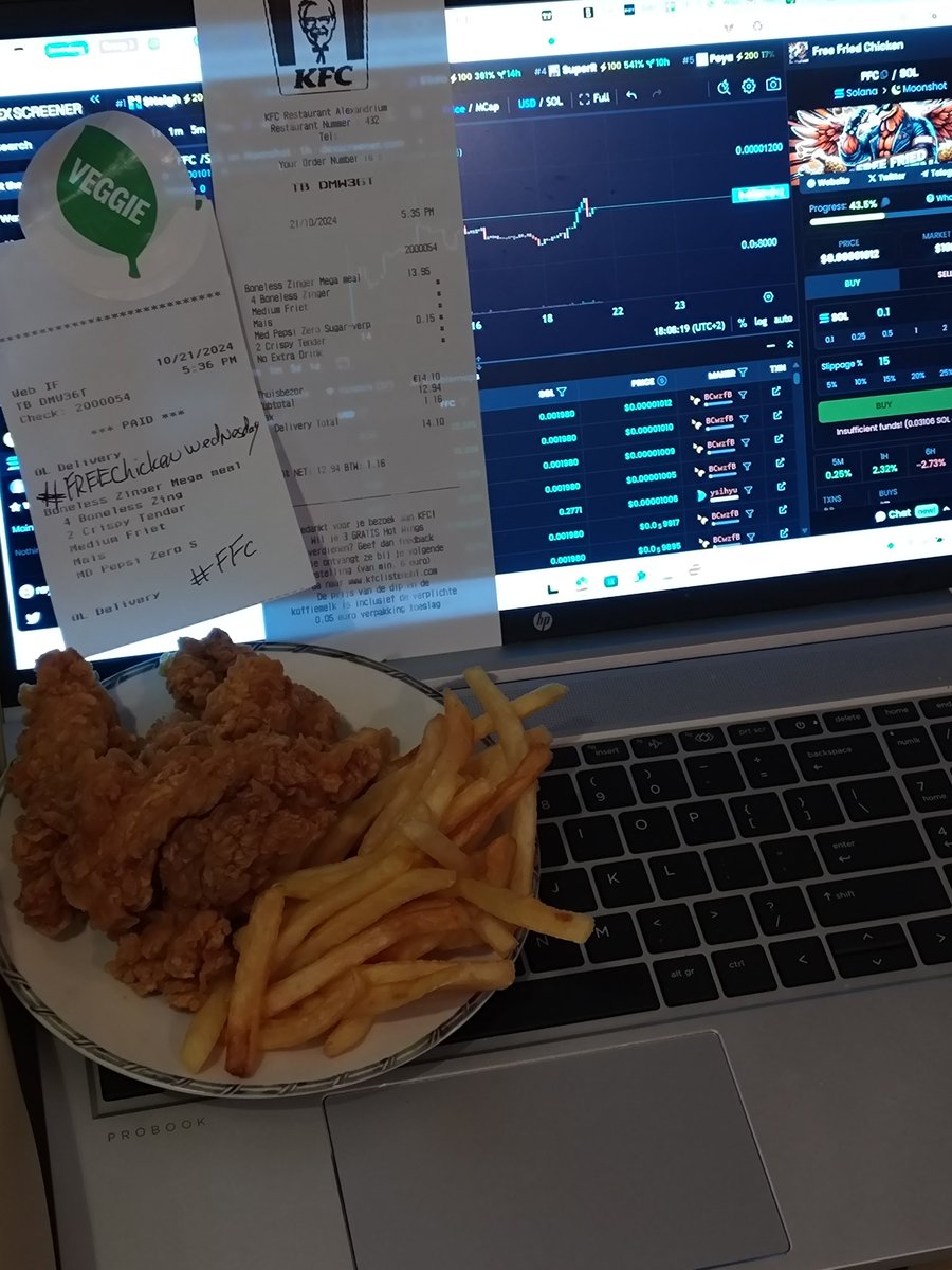 Freefriedchickn's tweet photo. 🍗🎉 FREE CHICKEN WEDNESDAY GIVEAWAY – HOW TO ENTER! 🎉🍗

This Wednesday, we’re treating the FFC Fam! If you hold $FFC, you’re eligible to join the fun and get your fried chicken meal covered! Here’s how to enter and claim your crispy reward:

Step-by-Step Guide to Participate:
1️⃣ Hold 3.4M+ $FFC in your wallet
Ensure you have at least 3.4 million $FFC to qualify for the giveaway. New to $FFC? It’s not too late to join us!

2️⃣ Buy a Fried Chicken Meal 🐔🍟
Grab your favorite fried chicken meal from any place you like on Wednesday!

3️⃣ Snap a Pic of Your Meal & Receipt 📸
Take a photo that includes:

Your fried chicken meal 🍗
The receipt showing the purchase date (Wednesday!)
4️⃣ Quote This Post on X

Include your meal picture & receipt in your quoted post.
Tag us @FreeFriedChicken
Tag 3 friends who need some crispy goodness in their life!
5️⃣ Add Your Solana Wallet Address
This is where we’ll send your $FFC reward, up to $15 to cover the cost of your meal!

6️⃣ Use Hashtags: #FreeChickenWednesday #FFC #StayCrispy
Make sure to use the hashtags so we can find your post!