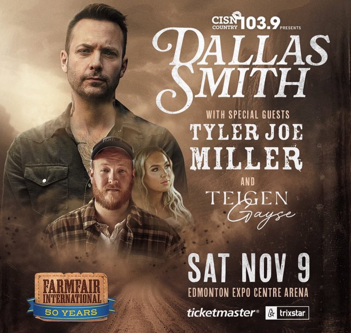 Teigen Gayse (@teigsxo) on Twitter photo Back at it this weekend🔥 Saturday, Nov 9th with @dallassmithmusic and <a href="/tylerjoemiller/">Tyler Joe Miller</a> Get your tickets now! Can’t wait to see ya there🤠 @farmfairinter ✨ticket link✨ bandsintown.com/a/9366626-teig… Back at it this weekend🔥 Saturday, Nov 9th with @dallassmithmusic and <a href="/tylerjoemiller/">Tyler Joe Miller</a> Get your tickets now! Can’t wait to see ya there🤠 @farmfairinter ✨ticket link✨ bandsintown.com/a/9366626-teig…