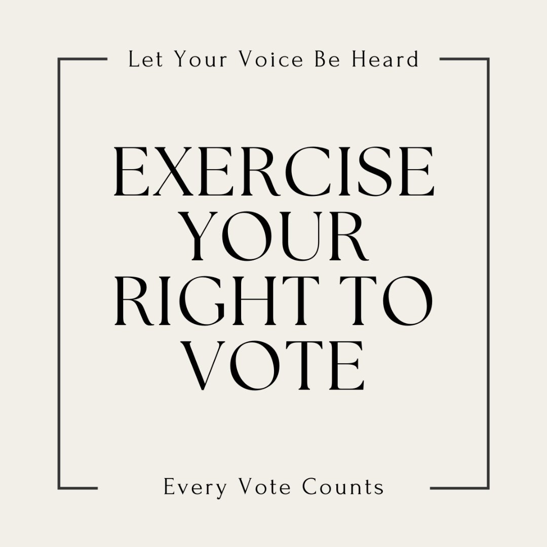 GetKaryn's tweet image. Make your voice heard and cast your ballot in local, state, and federal elections. Go out and vote for change!

#yourvotecounts #election #exerciseyourrighttovote #elections2024 #votingday