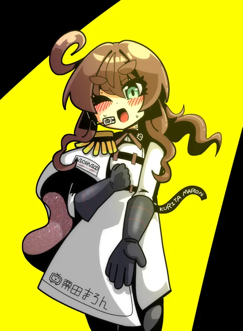 これは感想イラストの感想地獄無し差分の栗田まろん絵。