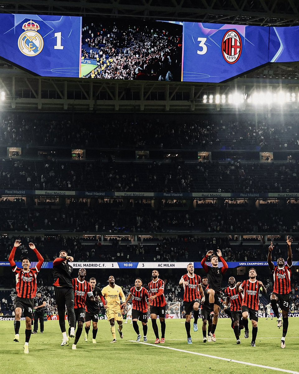 ❤️🖤 #UCL #ACMilan