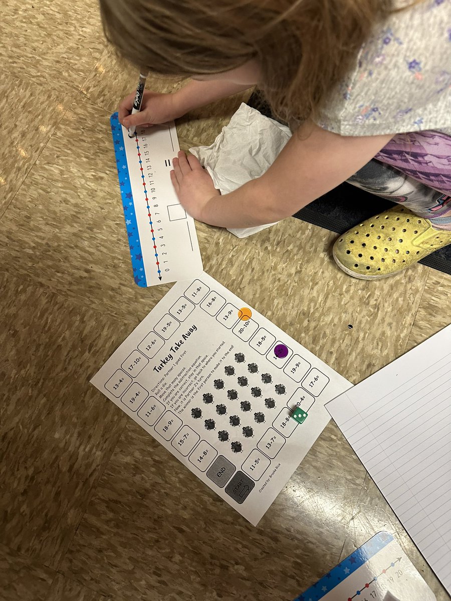 Turkey Take Away! Most of us realized we like use a number line to help us solve equations! <a href="/HydeElem/">Hyde Elementary</a> <a href="/HydePrincipal/">Hyde Principal</a>