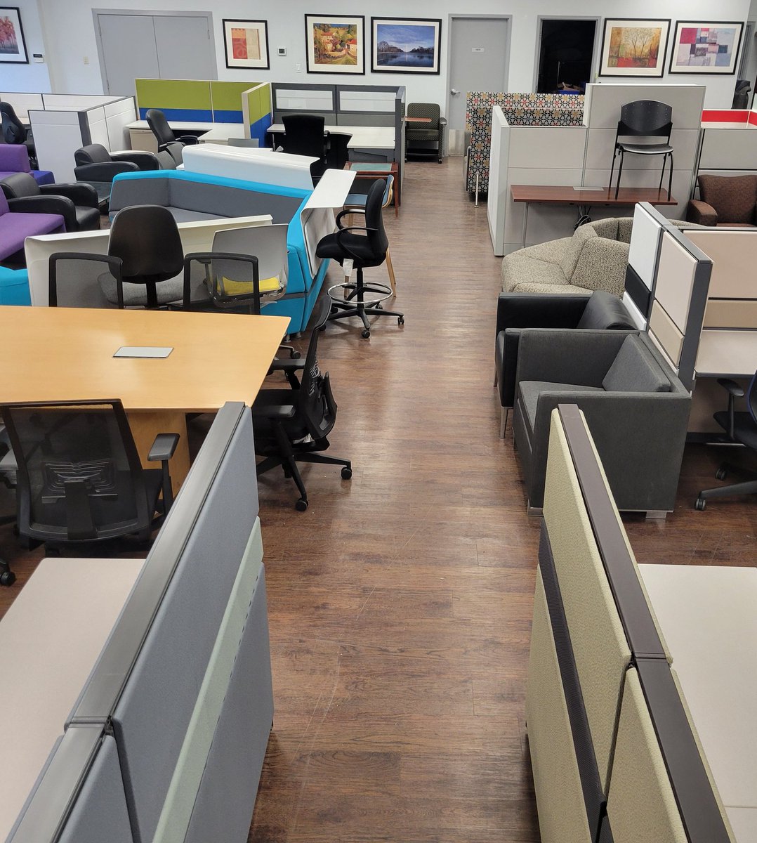 Well, it has been only 3 weeks &amp; the results have been incredible! Our  newly opened "pre-owned" office furniture showroom has worked well for dealer partners &amp; their clients.  With #cubicles #seating #reception &amp; #Boardroom furniture on display, the inventory is moving quickly!