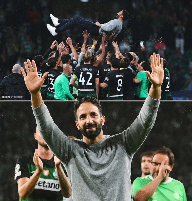Sporting_CPAdep's tweet photo. "Vou ter sempre uma ligação especial com o clube, nunca pensei dizer isto [risos]. Vou ser sempre também do Sporting." 💚

🗣️ Rúben Amorim https://t.co/3cc8DHijto